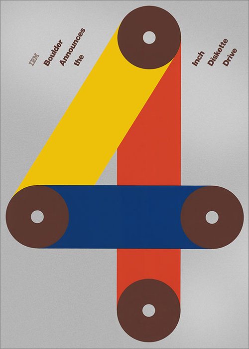 A poster with a 4 on it